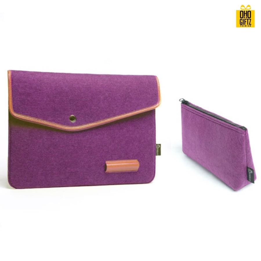 กระเป๋าผ้า Felt ใส่ MacBook Air สกรีนชื่อ,โลโก้ได้