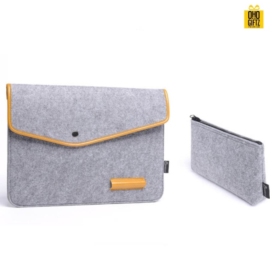 กระเป๋าผ้า Felt ใส่ MacBook Air สกรีนชื่อ,โลโก้ได้