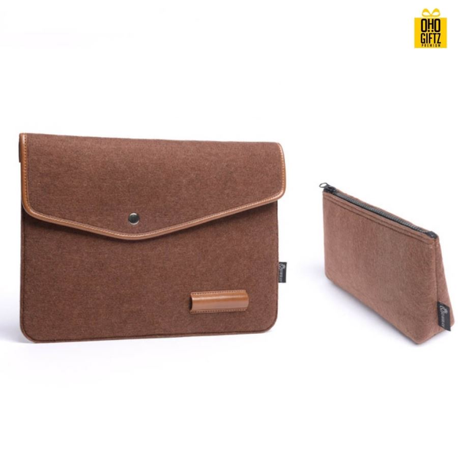 กระเป๋าผ้า Felt ใส่ MacBook Air สกรีนชื่อ,โลโก้ได้