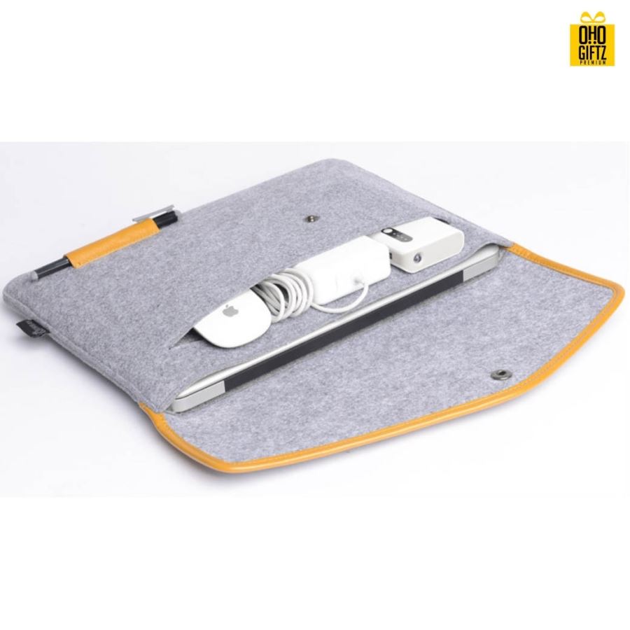 กระเป๋าผ้า Felt ใส่ MacBook Air สกรีนชื่อ,โลโก้ได้