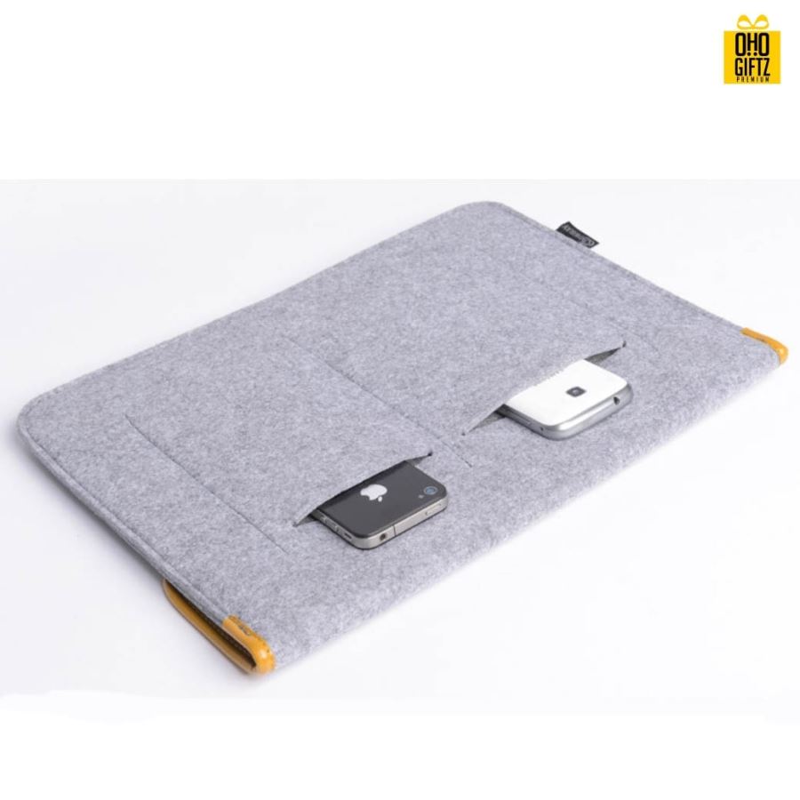 กระเป๋าผ้า Felt ใส่ MacBook Air สกรีนชื่อ,โลโก้ได้