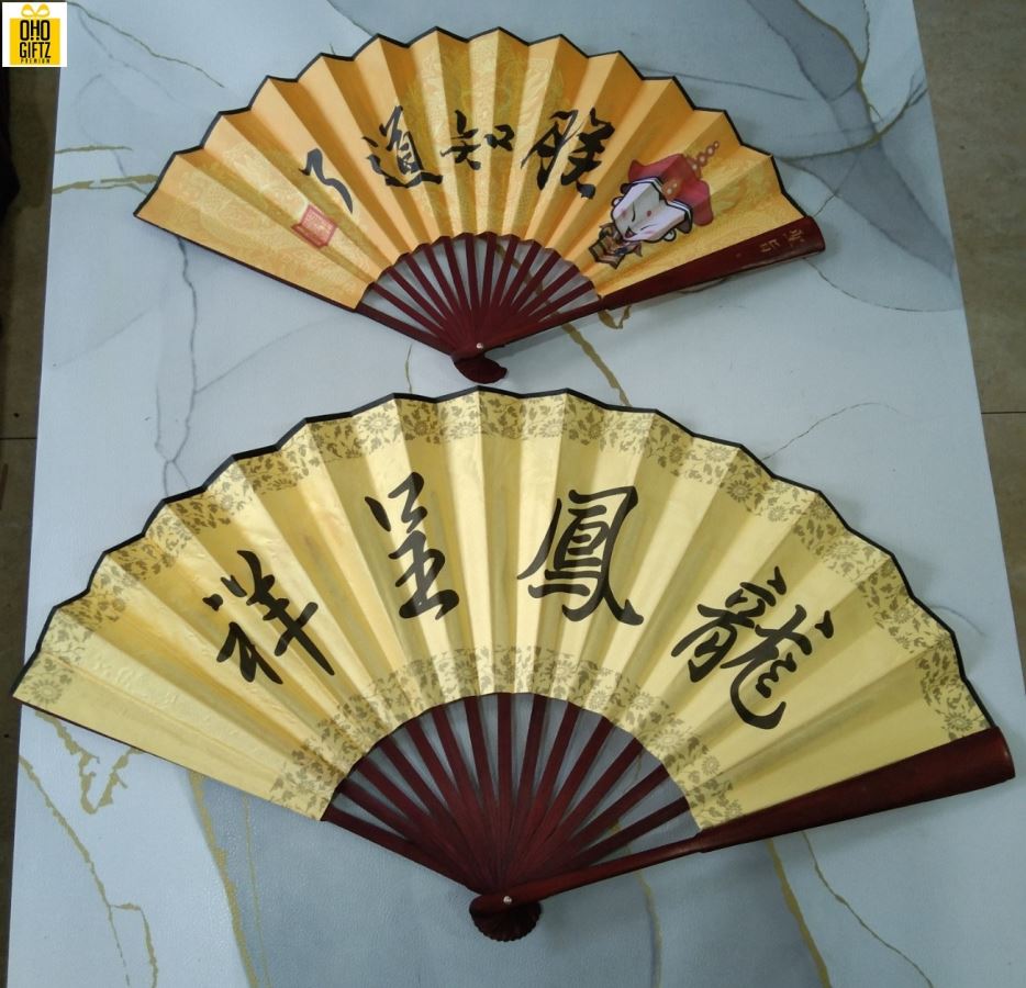 พัดจีน พิมพ์โฆษณาโลโก้จากโรงงาน สกรีนภาพ ทำเป็นสินค้าพรีเมี่ยม ของชำร่วย ของที่ระลึก