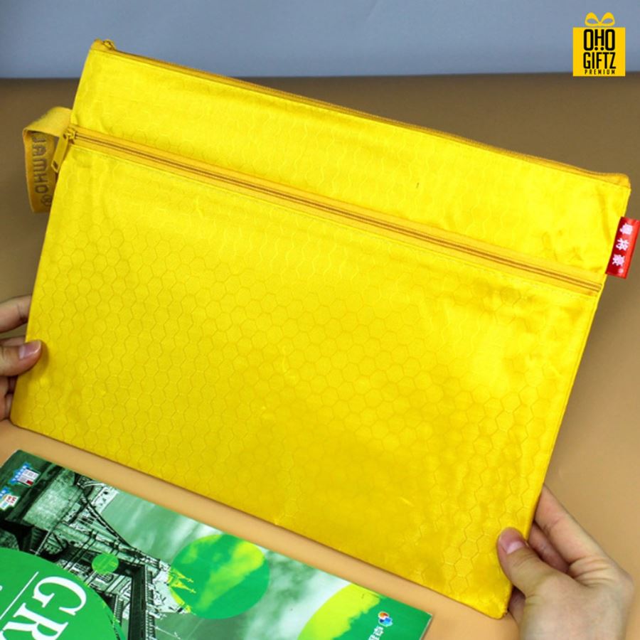 กระเป๋าใส่เครื่องเขียน A4 สกรีนโลโก้  ทำเป็นของพรีเมี่ยม