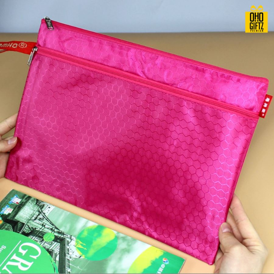 กระเป๋าใส่เครื่องเขียน A4 สกรีนโลโก้  ทำเป็นของพรีเมี่ยม