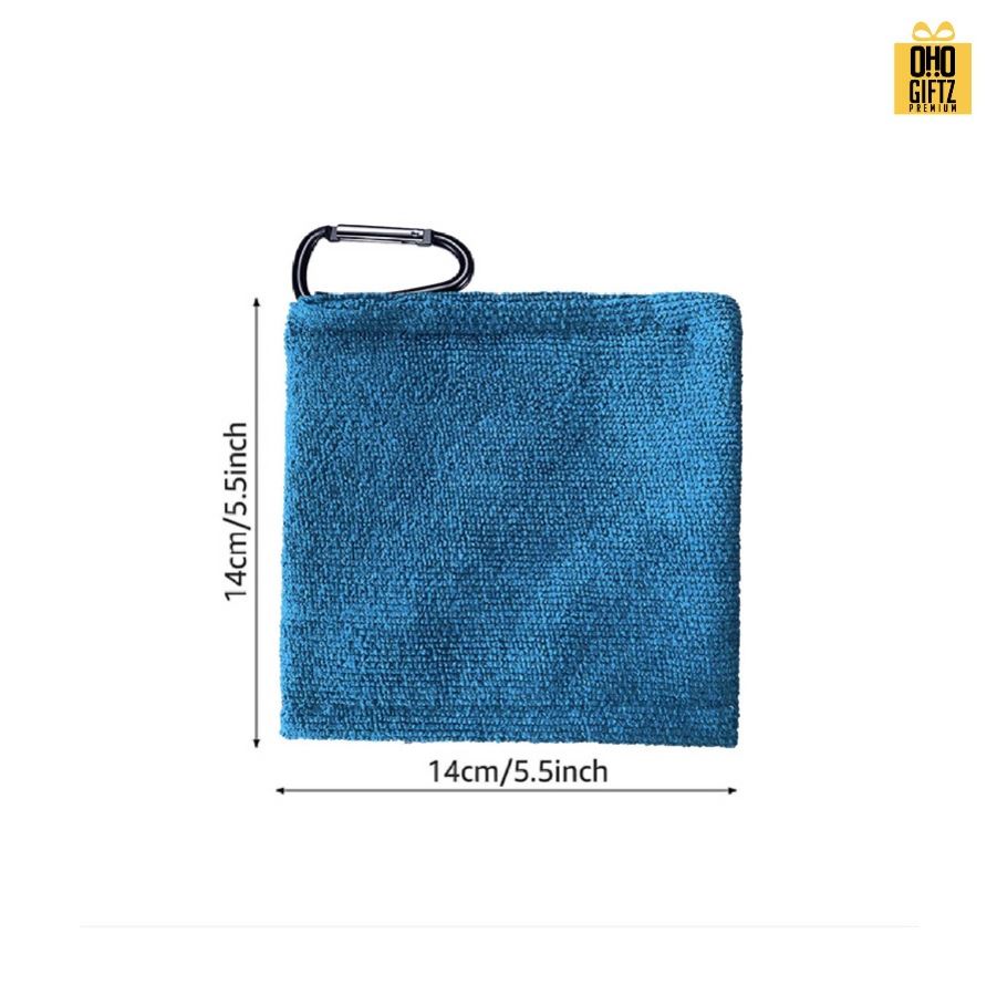 พวงกุญแจผ้าเช็ดลูกกอลฟ์ สกรีนโลโก้ ทำเป็นของพรีเมี่ยม ของชำร่วยได้