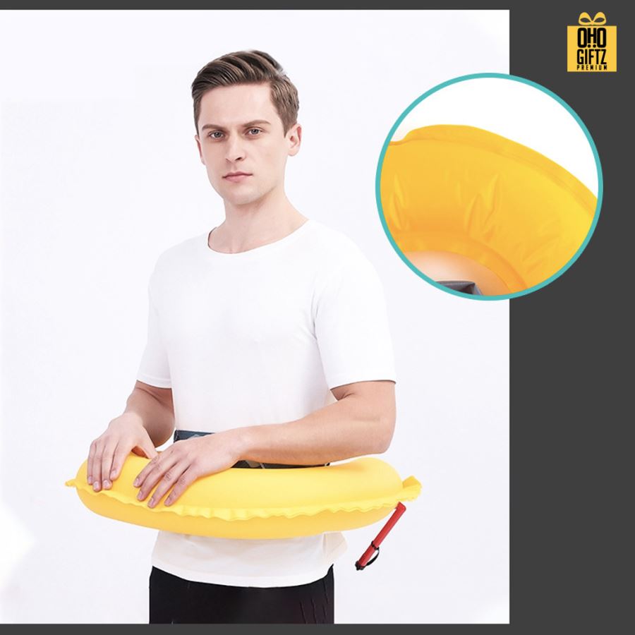 เข็มขัดชูชีพ พองลมอัตโนมัติ สกรีนโลโก้ ทำเป็นของพรีเมี่ยม ของชำร่วยได้ 