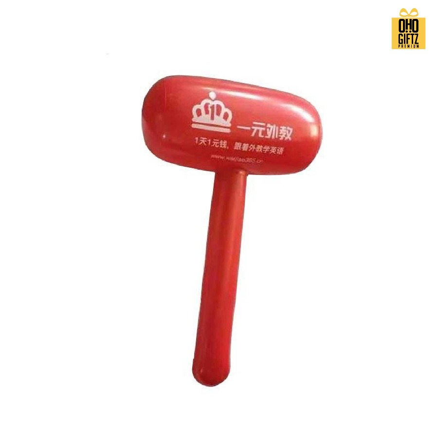 ค้อนทุบเป่าลม pvc สกรีนชื่อ สกรีนโลโก้ทำเป็นของพรีเมี่ยมได้