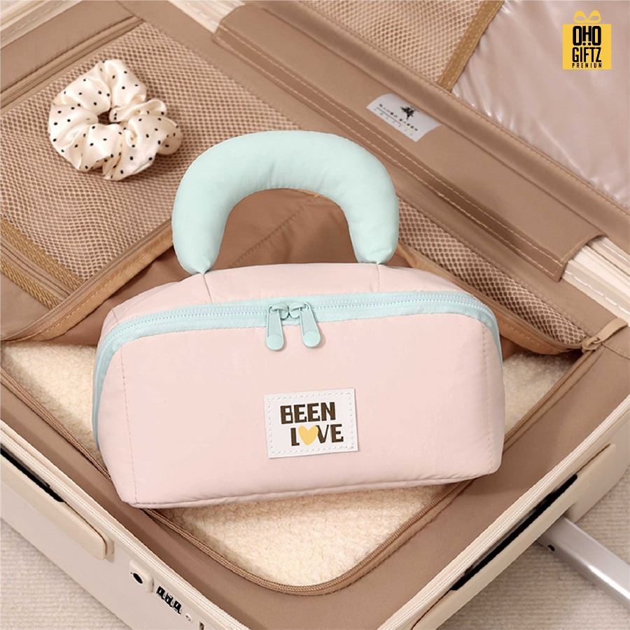 กระเป๋าเครื่องสำอาง สกรีนโลโก้ ทำเป็นของพรีเมี่ยมได้