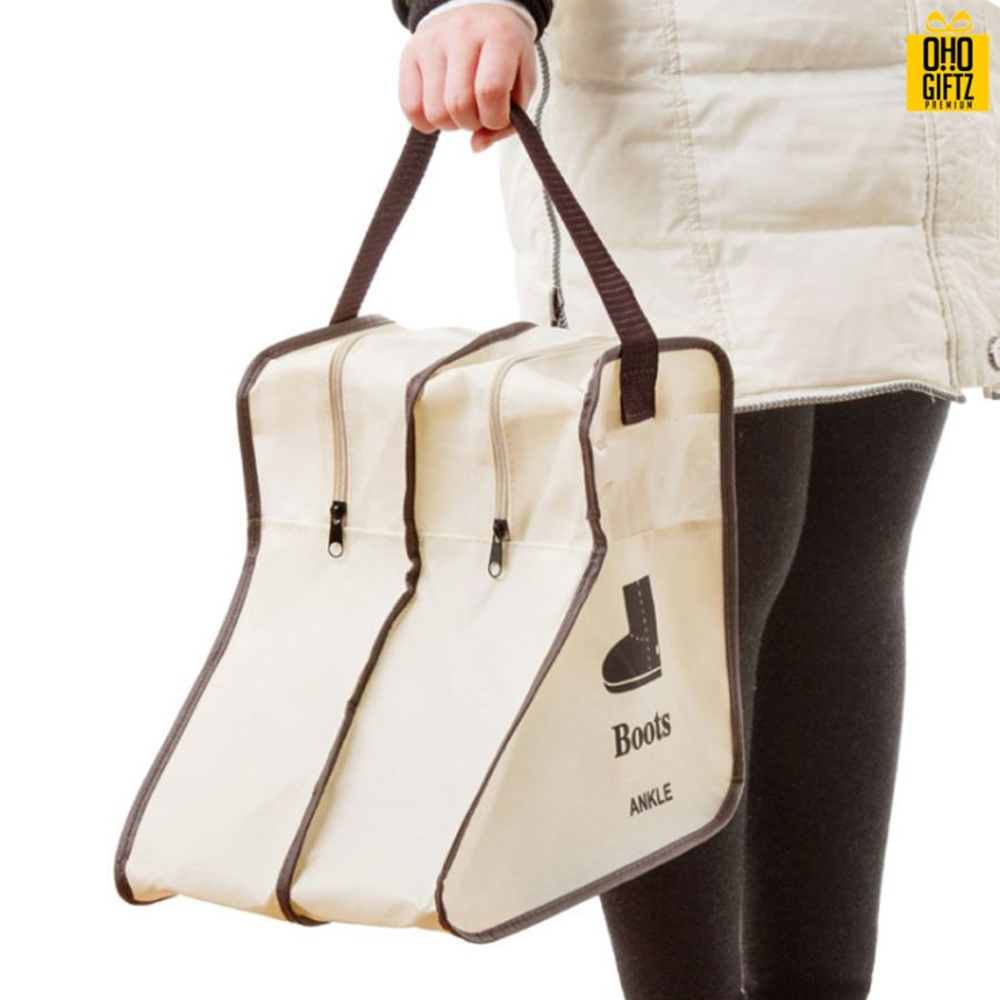 กระเป๋าเก็บรองเท้าบูทพร้อมหูหิ้ว สกรีนโลโก้ ทำเป็นของพรีเมี่ยม