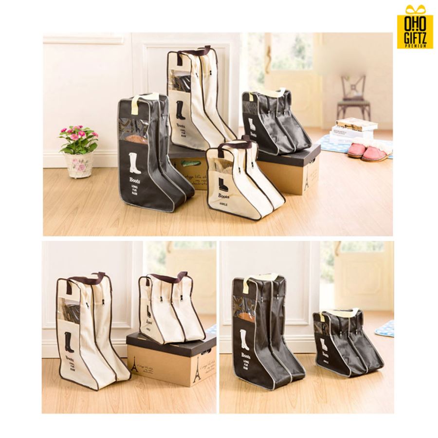 กระเป๋าเก็บรองเท้าบูทพร้อมหูหิ้ว สกรีนโลโก้ ทำเป็นของพรีเมี่ยม