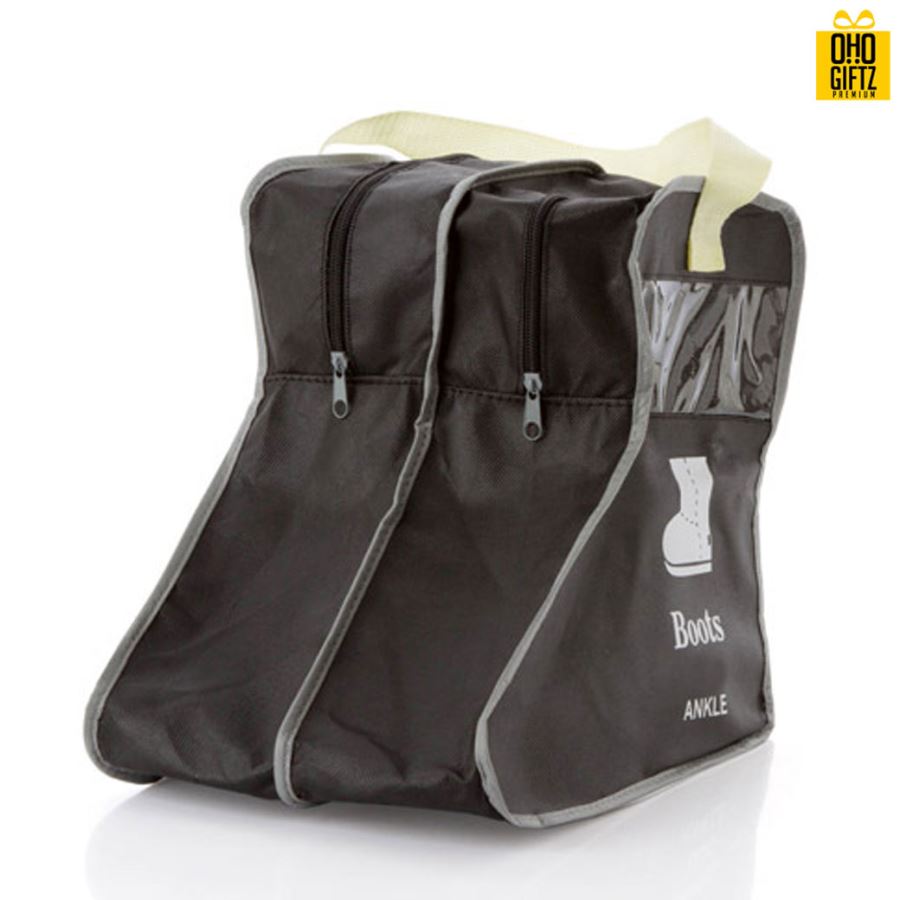 กระเป๋าเก็บรองเท้าบูทพร้อมหูหิ้ว สกรีนโลโก้ ทำเป็นของพรีเมี่ยม