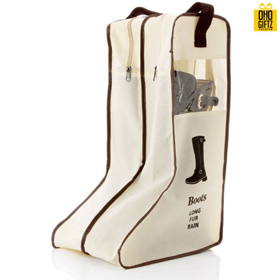 กระเป๋าเก็บรองเท้าบูทพร้อมหูหิ้ว สกรีนโลโก้ ทำเป็นของพรีเมี่ยม