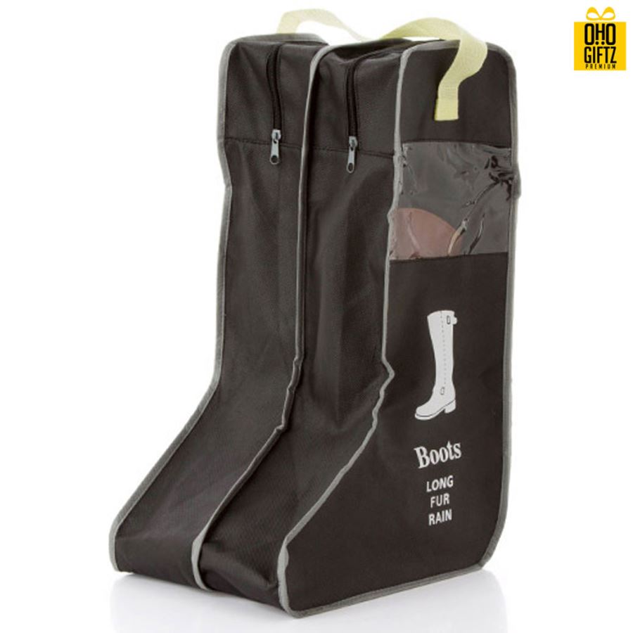 กระเป๋าเก็บรองเท้าบูทพร้อมหูหิ้ว สกรีนโลโก้ ทำเป็นของพรีเมี่ยม