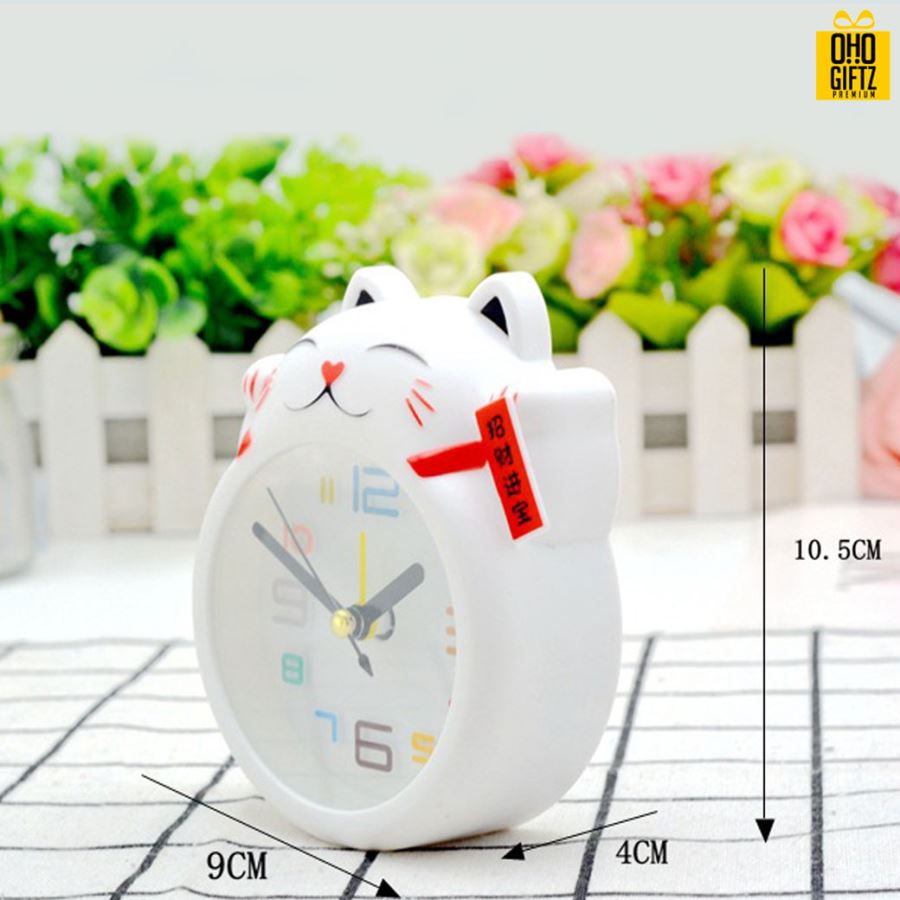 นาฬิกาแมวกวัก สกรีนโลโก้ ทำเป็นของพรีเมี่ยมได้
