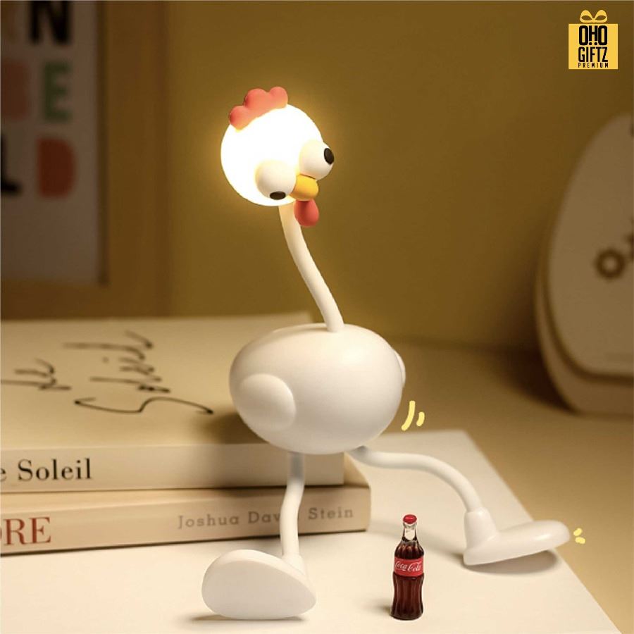 โคมไฟไก่ชิค ดัดแขนขาได้ สกรีนโลโก้ ทำเป็นของพรีเมี่ยม ของที่ระลึกได้