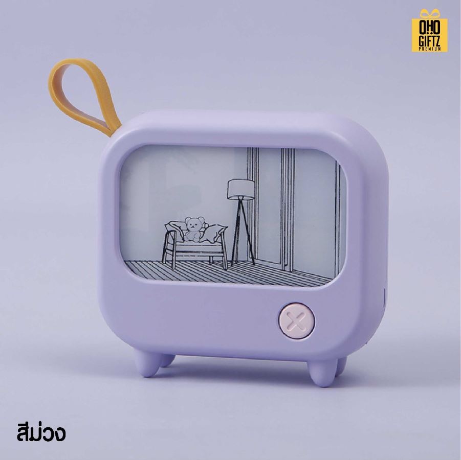 โคมไฟตั้งโต๊ะทรงทีวี มีวิว สกรีนโลโก้ ทำเป็นของพรีเมี่ยม ของที่ระลึกได้