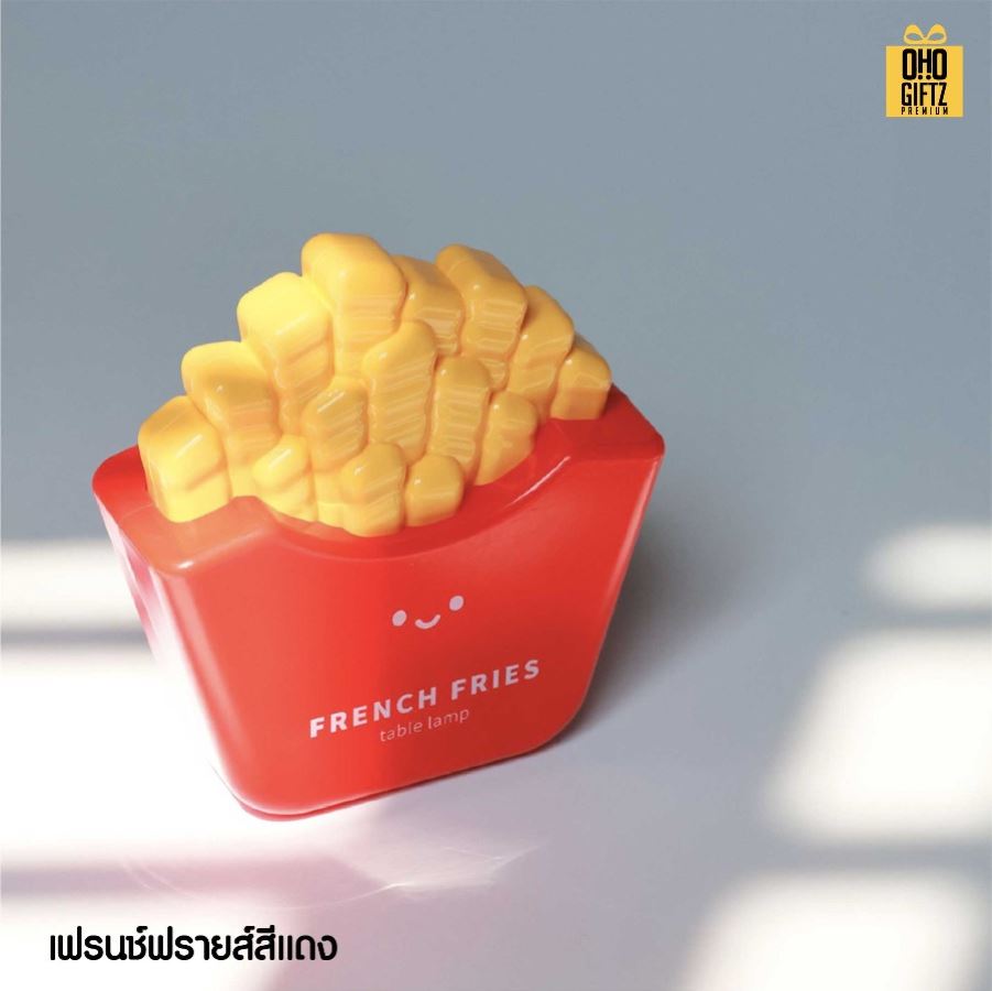 โคมไฟแฮมเบอร์เกอร์ เฟรนซ์ฟราย สกรีนโลโก้ ทำเป็นของพรีเมี่ยม ของที่ระลึกได้